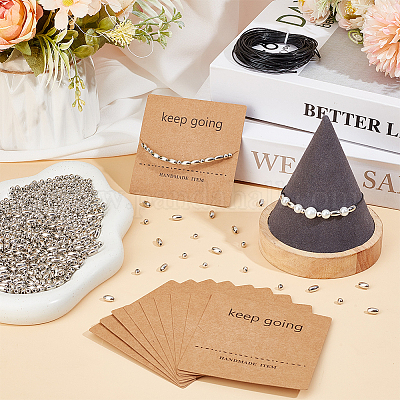 Набор для самостоятельного изготовления браслета из бисера с азбукой Морзе DIY-SC0024-46A-1