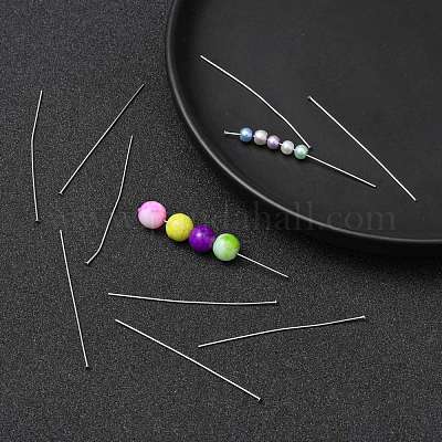 Стойкие к потускнению ювелирные инструменты и оборудование декоративные булавки из нержавеющей стали с плоской головкой X-STAS-E023-0.6x50mm-1