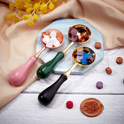 3 шт. 3 латунных палочки для плавления воска ложка DIY-CP0005-17-1