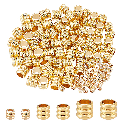 120шт 3 стиля латунные бусины KK-PH0006-87-1