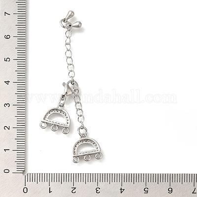 Латунные застежки-карабины с 6 отверстием и 3 нитями KK-K388-71P-1