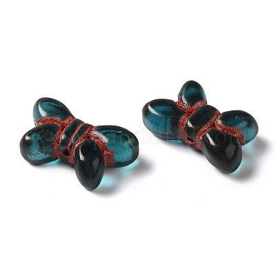 Прозрачные бусины лэмпворк LAMP-P065-02A-02-1