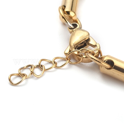 Ионное покрытие (ip) 304 нержавеющая сталь круглая змея браслеты цепи BJEW-O186-08C-G-1