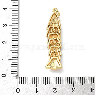 Латунные микропаве прозрачные подвески с фианитом KK-B155-19G-02-1