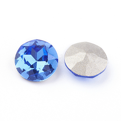 Заостренные задние и задние боковые кабошоны из стразного стекла X-RGLA-J012-8mm-206-1