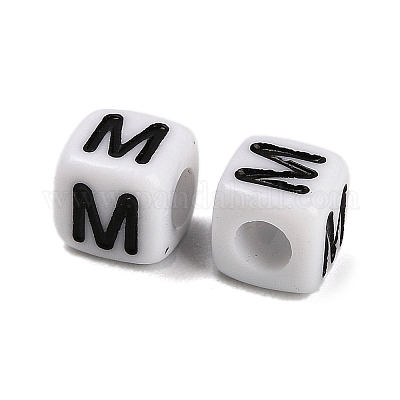 Непрозрачные акриловые бусины OACR-S076-01M-1