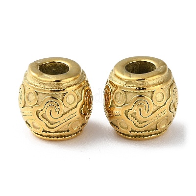 Европейские бусины из нержавеющей стали 304 STAS-Z052-01G-1