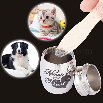 2 шт. 2-х стильный гроб из нержавеющей стали 316 для захоронения домашних животных AJEW-CN0001-20C-1