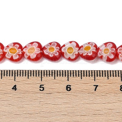 Ручной работы millefiori стеклянные бусины нитки LAMP-G166-15D-1