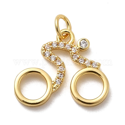 Латунные микро проложить кубического циркония подвески KK-H092-09A-G-1