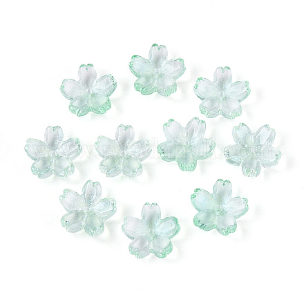 Расписные прозрачные стеклянные шапочки для запекания DGLA-N014-06A-04-1