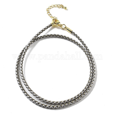 Изготовление плетеных ожерелий из полиэфирного шнура MAK-L043-03G-23-1