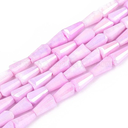 Антикоррозийные гальванические стеклянные бусины GLAA-T025-27G-1