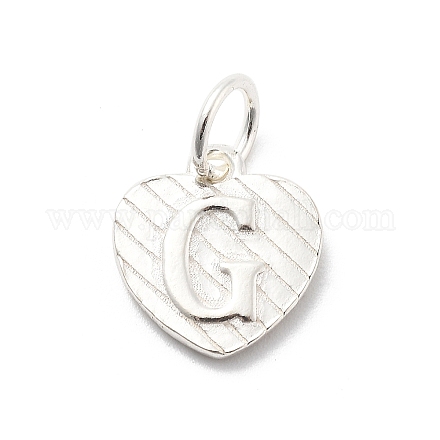 925 серебряное сердце с заглавными буквами STER-S009-13G-S-1