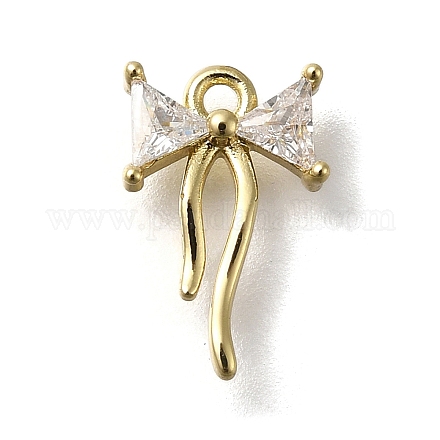 Стойки обшивки латунь микро проложить кубическую прелесть диоксида циркония KK-M014-02A-G-1