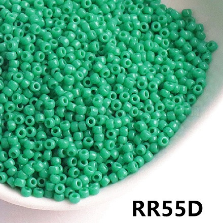 Непрозрачный 6/0 стеклянный бисер&nbsp;SEED-I013-4mm-RR55D-1