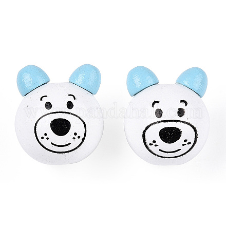 Натуральные деревянные бусы&nbsp;WOOD-S040-31-08-1