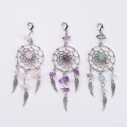 Натуральный чип украшения драгоценных камней кулон X1-HJEW-JM00274-1