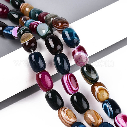 Природный агат бисер нитей G-N356-02A-07-1