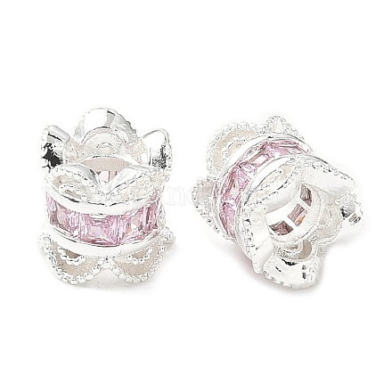 Латунные микро проложить Цирконий Европейский бисером KK-A254-26S-02-1