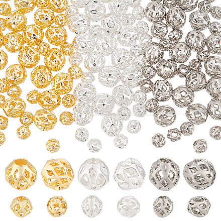 120шт 6 стильные латунные бусины KK-PH0006-82-1