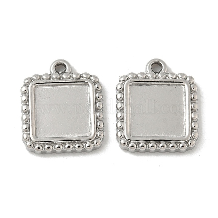 Оправы для подвесок из нержавеющей стали 304 в виде кабошонов STAS-D127-01P-1