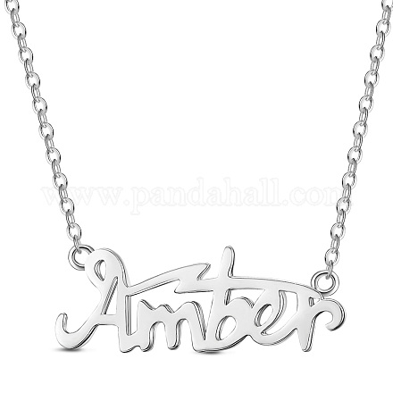 Ожерелья с подвеской из серебра 925 пробы с родиевым покрытием JN892A-1