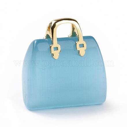 Подвески кошачий глаз G-P490-01G-01-1