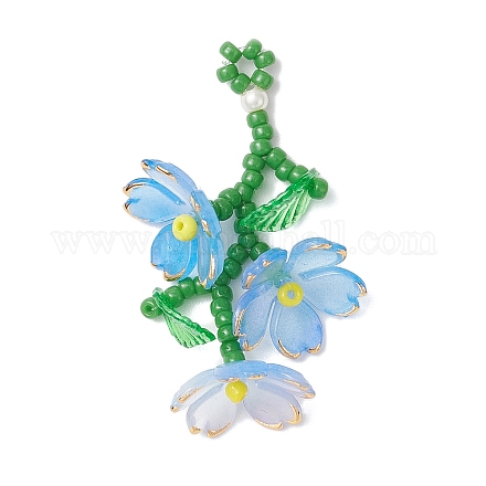 Подвески из акриловых цветов PALLOY-TA00252-01-1