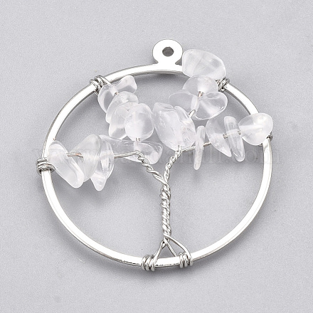 Латуни проволоки завернутые кулоны G-T110-02E-1