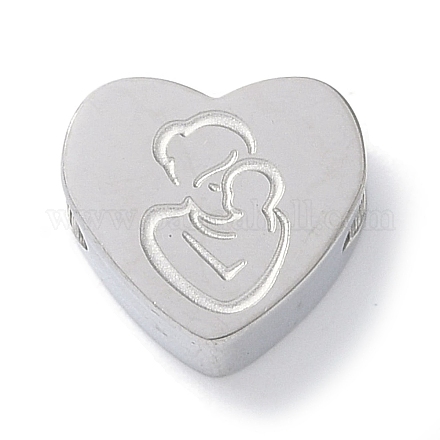 Европейские бусины из нержавеющей стали 304 STAS-K286-04C-P-1