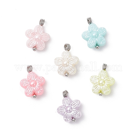 Непрозрачные акриловые подвески PALLOY-JF04333-01-1