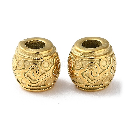 Европейские бусины из нержавеющей стали 304 STAS-Z052-01G-1