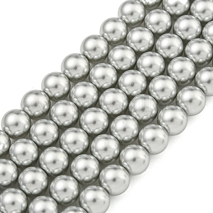 Стеклянные жемчужные бусины HY-G002-01D-04-1