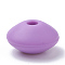 Food Grade Eco-Friendly Silicone Beads, Rondelle, Medium Orchid, 12x6~7mm, Hole: 2mm