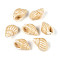 Handmade Printed Porcelain Beads, Conch Shape, Bright Glazed Porcelain, Wheat, 20~21x13~14x11.5~12mm, Hole: 1.2~1.5mm