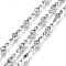 Tarnish Resistant 304 Stainless Steel Link Chains, Soldered, Rhombus, Stainless Steel Color, 10x3x2mm