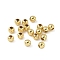 Brass Solid Beads, Long-Lasting Plated, Rondelle, Golden, 4x3.5mm, Hole: 1.6mm