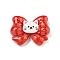 Christmas Theme Opaque Resin Decoden Cabochons, Bowknot, 19x25x8mm