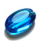 K9 Glass, Imitation Austrian Crystal Beads, Grade AAA, Faceted, Oval, Dodger Blue, 11.5x8x4mm, Hole: 0.9~1mm