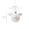 Christmas Porcelain Pendant Decorations, for Christmas Tree Hanging Ornaments, Angel & Fairy, 70x85mm