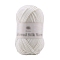 Polyester Yarn for Sweater Hat, for Knitting Crochet Supplies, White, 2mm, about 94.05 Yards(86m)/Skein