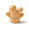 Resin Vegetable Figurines Ornament, for Home Desktop Decoration, Ginger, 15.5x16.5x7.5mm