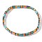 Vintage Ethnic Style Glass Seed Beads Stretch Bracelets for Women, Rectangle, Mixed Color, Inner Diameter: 6-1/4 inch(16cm)~6-1/2 inch(16.5cm)