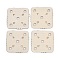 24Pcs Wooden Knitting Loom Board, Square, Blanched Almond, 4.6x4.7x0.2cm, Hole: 5mm