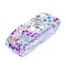 Japanese Kimono Style Floral Cotton Ribbon, Single Printed, for DIY Hair Bow, Headwear, Handmade Trim, Lilac, 1-1/2 inch(40mm), about 10yards/roll(9.14m/roll)