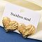 304 Stainless Steel Stud Earrings, Real 18K Gold Plated, Heart, 20.5x25mm