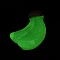 Luminous Resin Display Decorations, Home Decorations, Glow in the Dark, Banana, 21x15x8.5mm