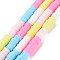 Fixed 5 Color Handmade Polymer Clay Bead Strands, Heishi Beads, Disc/Flat Round, White & Hot Pink & Light Sky Blue & Champagne Yellow & Misty Rose, 6x0.3~1.5mm, Hole: 1.6~1.8mm, about 265~354pcs/strand, 12.76 inch~15.67 inch(32.4cm~39.8cm)