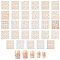 Self Adhesive PET Nail Art Stickers Decals, For Nail Tips Decorations, Light Salmon, 6x5.2x0.03cm, 30 sheets/set